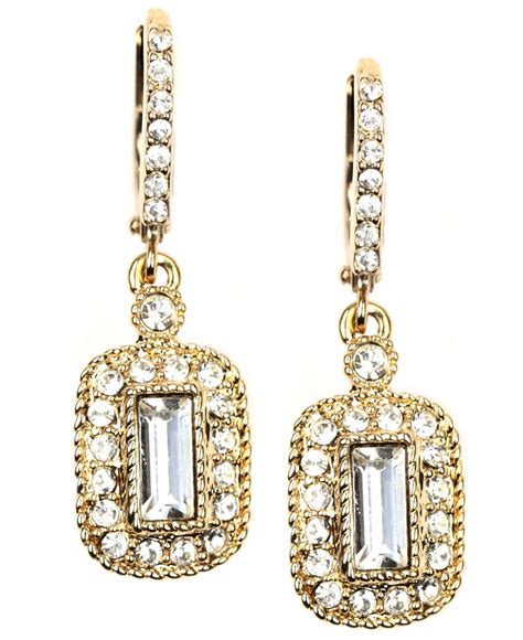 givenchy gold drop earrings|givenchy crystal drop earrings.